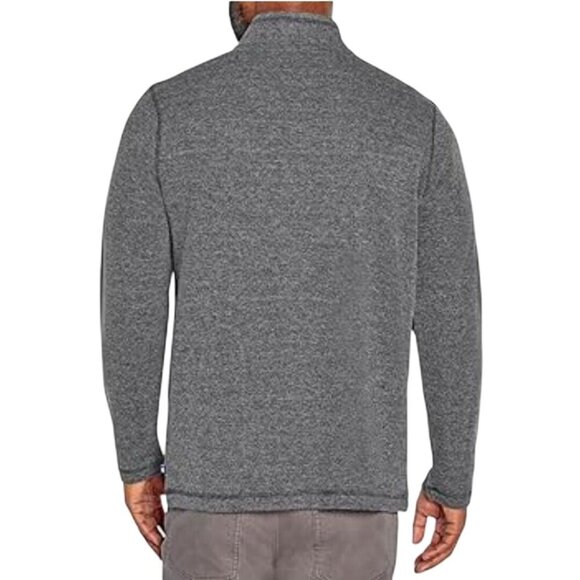 GAP Vintage 100% Merino Wool Gray 1/4 Zip Sweater Size M - Picture 4 of 6
